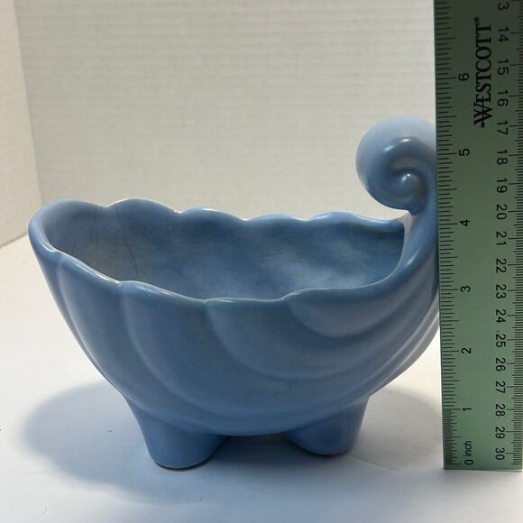 Vintage Haeger Cornucopia Double Shell Pottery Planter - Picture 7 of 7